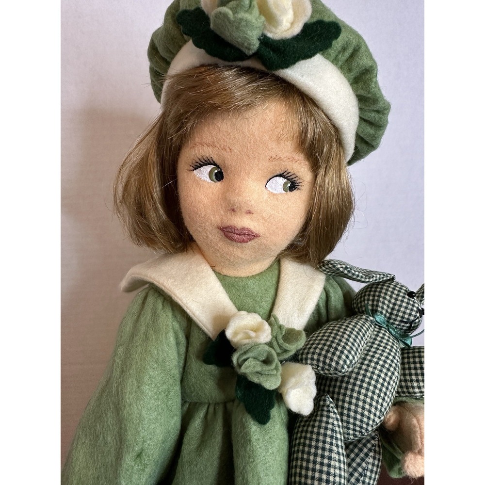 16" Artist Cloth Felt‎ Doll Debbie Richmond Finishing Touch Hand Painted